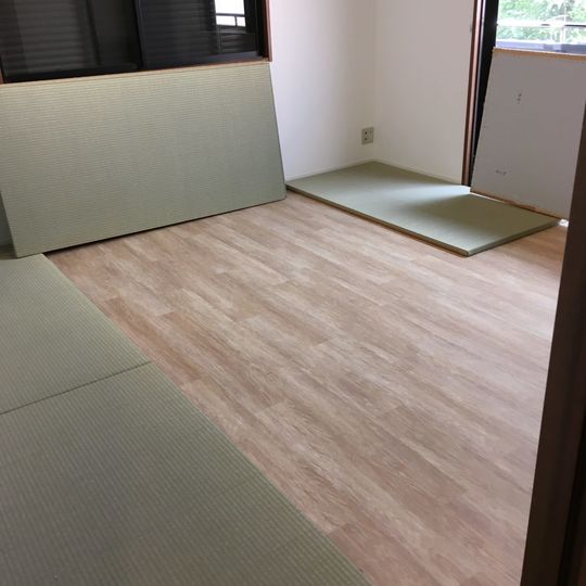 洋室を和室に！ 縁無し置き畳